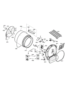 Drum Assembly parts for Bosch Dryer WTMC5321US/05 from AppliancePartsPros.com