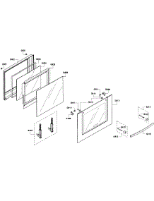 Door Assembly parts for Bosch Wall Oven HBL3450UC/08 from AppliancePartsPros.com