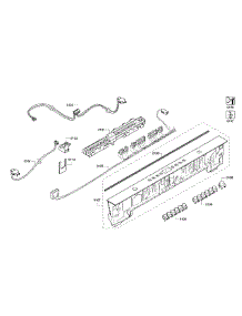 Control Panel parts for Bosch Dishwasher SHX4AT55UC/14 from AppliancePartsPros.com