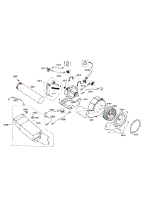 Heater  /  Fan Wheel parts for Bosch Dryer WTMC1301US/03 from AppliancePartsPros.com