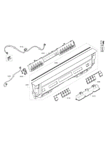 Control Panel parts for Bosch Dishwasher SHE53T55UC/02 from AppliancePartsPros.com
