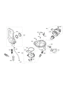 Pump parts for Bosch Dishwasher SHE53T56UC/02 from AppliancePartsPros.com
