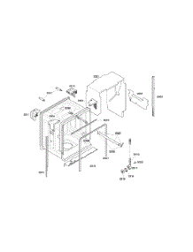 Cabinet Assembly parts for Bosch Dishwasher SHE45M06UC/53 from AppliancePartsPros.com