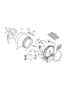 Drum parts for Bosch Dryer WTMC553SUC/06 from AppliancePartsPros.com