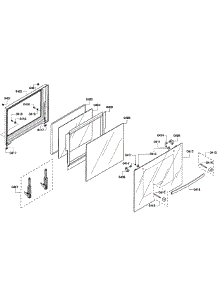 Door Assembly parts for Bosch Wall Oven HBL3360UC/07 from AppliancePartsPros.com