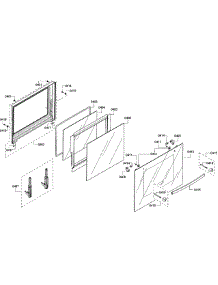 Door Assembly parts for Bosch Wall Oven HBL3360UC/09 from AppliancePartsPros.com