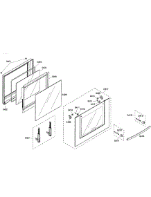 Door Assembly parts for Bosch Wall Oven HBL3360UC/04 from AppliancePartsPros.com