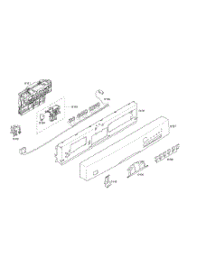 Control Panel parts for Bosch Dishwasher SHE46C05UC/36 from AppliancePartsPros.com