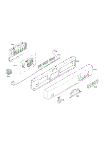 Control Panel parts for Bosch Dishwasher SHE46C02UC/17 from AppliancePartsPros.com