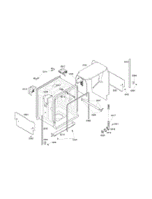 Cabinet Assembly parts for Bosch Dishwasher SHE46C02UC/17 from AppliancePartsPros.com