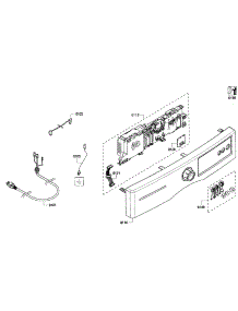 Control Panel parts for Bosch Dryer WTVC3500UC/09 from AppliancePartsPros.com