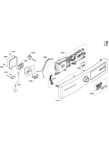 Control Panel parts for Bosch Dryer WTVC3300US/09 from AppliancePartsPros.com