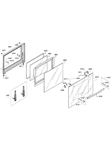 Door Assembly parts for Bosch Wall Oven HBL3360UC/08 from AppliancePartsPros.com