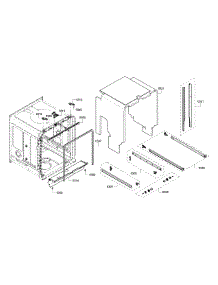 Cabinet parts for Bosch Dishwasher SHX68T56UC/02 from AppliancePartsPros.com