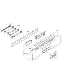 Control Panel parts for Bosch Dishwasher SHE8PT55UC/01 from AppliancePartsPros.com
