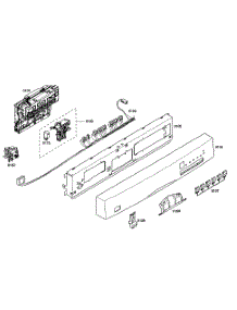 Control Panel parts for Bosch Dishwasher SHE46C05UC/46 from AppliancePartsPros.com