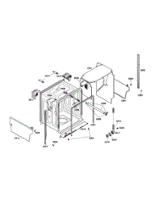 Cabinet Assembly parts for Bosch Dishwasher SHE46C05UC/46 from AppliancePartsPros.com