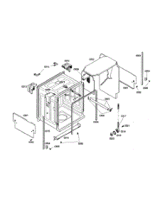 Cabinet Assembly parts for Bosch Dishwasher SHE46C05UC/17 from AppliancePartsPros.com