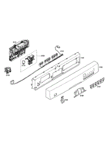 Control Panel parts for Bosch Dishwasher SHE46C02UC/48 from AppliancePartsPros.com