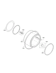 Tub  /  Drum parts for Bosch Dryer WTG86401UC/01 from AppliancePartsPros.com