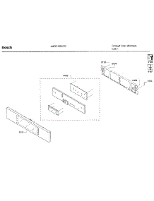 Control Panel parts for Bosch Microwave HMC87152UC/01 from AppliancePartsPros.com