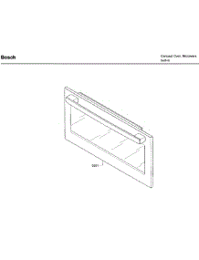 Door parts for Bosch Microwave HMC87152UC/01 from AppliancePartsPros.com