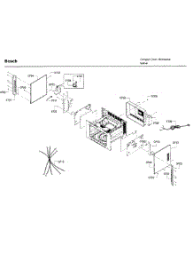 Housing parts for Bosch Microwave HMC87152UC/01 from AppliancePartsPros.com