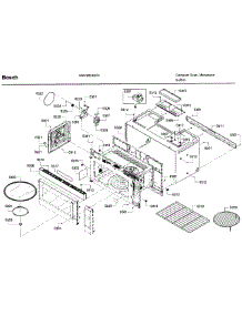 Main Asy 1 parts for Bosch Microwave HMV8053U/01 from AppliancePartsPros.com