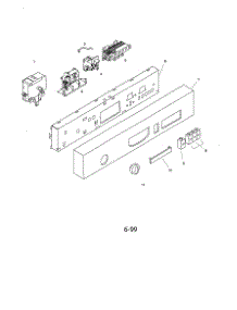 Fascia Panel parts for Bosch Dishwasher SHU3012UC/06 from AppliancePartsPros.com