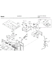 Main Asy 2 parts for Bosch Microwave HMV8053U/01 from AppliancePartsPros.com