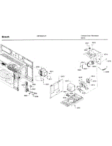 Electronic Parts parts for Bosch Microwave HMV8053U/01 from AppliancePartsPros.com