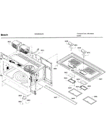 Motor parts for Bosch Microwave HMV8053U/01 from AppliancePartsPros.com