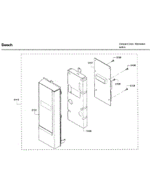 Control Panel parts for Bosch Microwave HMV5053U/01 from AppliancePartsPros.com