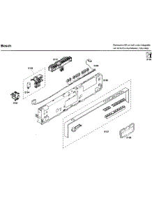 Control Panel parts for Bosch Dishwasher SHV68M03UC/53 from AppliancePartsPros.com