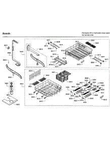 Baskets parts for Bosch Dishwasher SHE66C02UC/48 from AppliancePartsPros.com