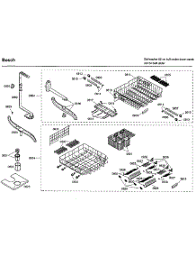 Baskets parts for Bosch Dishwasher SHE66C02UC/36 from AppliancePartsPros.com