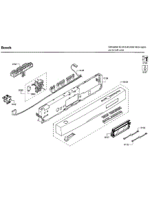 Control Panel parts for Bosch Dishwasher SHE66C02UC/47 from AppliancePartsPros.com