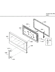 Door Asy parts for Bosch Microwave HMV3053U/01 from AppliancePartsPros.com