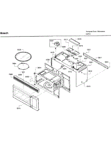 Frame parts for Bosch Microwave HMV3053U/01 from AppliancePartsPros.com
