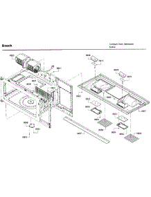 Motor parts for Bosch Microwave HMV3053U/01 from AppliancePartsPros.com