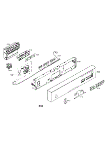 Fascia Panel  /  Control Unit parts for Bosch Dishwasher SHE47C05UC/21 from AppliancePartsPros.com