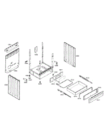 Side Panels  /  Drawer parts for Bosch Range HES7022U/01 from AppliancePartsPros.com