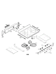 Cooktop parts for Bosch Range HES5042U/01 from AppliancePartsPros.com