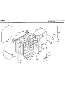 Tub parts for Bosch Dishwasher SHE66C02UC/38 from AppliancePartsPros.com