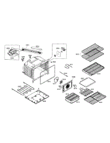 Racks  /  Body parts for Bosch Range HDI7032U/03 from AppliancePartsPros.com