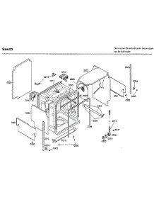 Tub parts for Bosch Dishwasher SHE66C02UC/14 from AppliancePartsPros.com