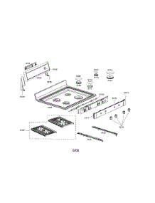 Cooktop parts for Bosch Range HDS7052U/01 from AppliancePartsPros.com