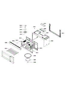 Cabinet 1 parts for Bosch Microwave HMV5051U/01 from AppliancePartsPros.com
