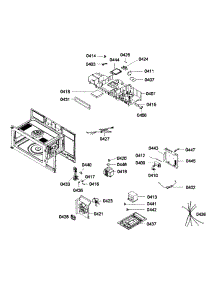 Cabinet 2 parts for Bosch Microwave HMV5051U/01 from AppliancePartsPros.com