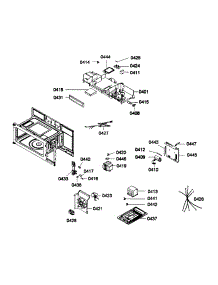 Cabinet Parts parts for Bosch Microwave HMV3061U/01 from AppliancePartsPros.com